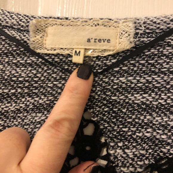 a’reve scoop neck asymmetrical hem tunic top - Picture 2 of 6